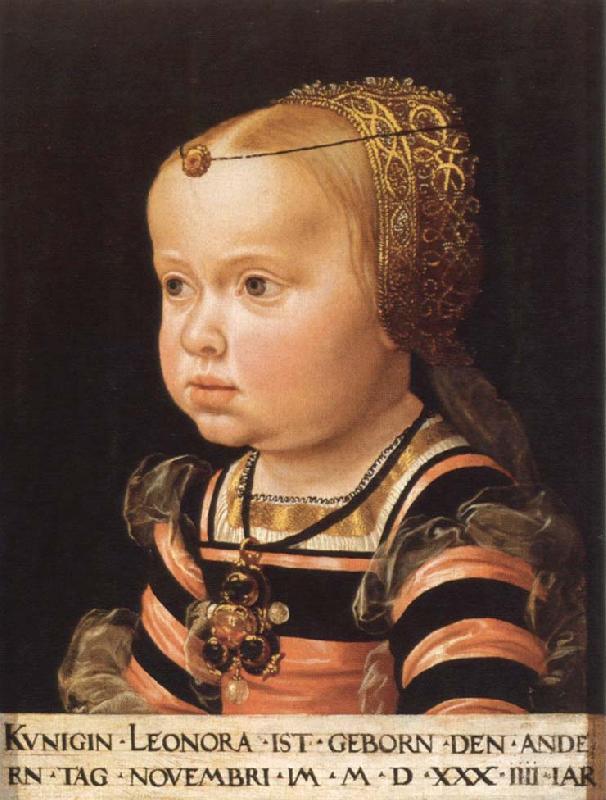 jakob seisenegger portrait of archduchess eleonora of mantua oil painting image